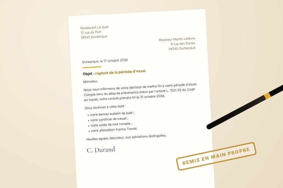 Lettre posée sur un bureau à côté d'un stylo